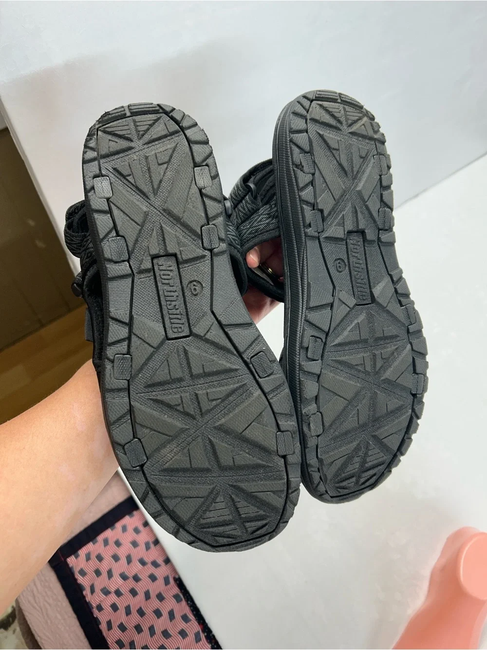 Women’s Black Adjustable Strap Sandals